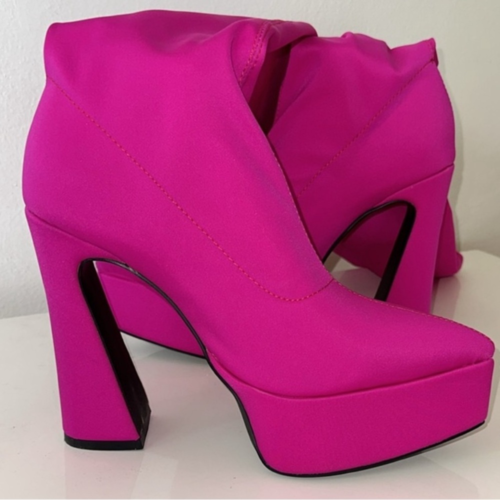 Pink Platform boots